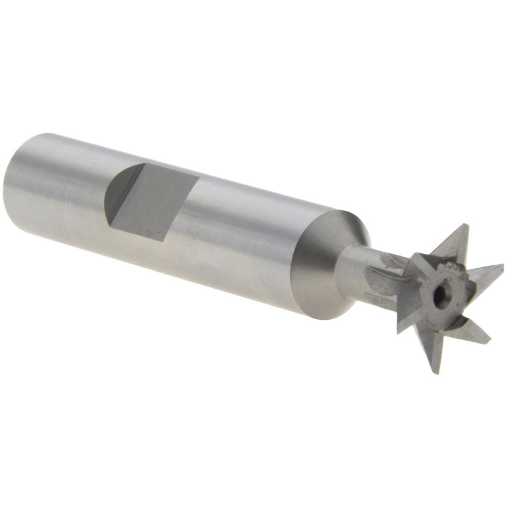 Dovetail Cutter: 45 °, 1/2" Cut Dia, 1/4" Cut Width, High Speed Steel