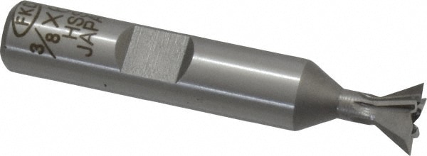 Value Collection DC6003HS Dovetail Cutter: 60 °, 3/8" Cut Dia, 3/16" Cut Width, High Speed Steel Image