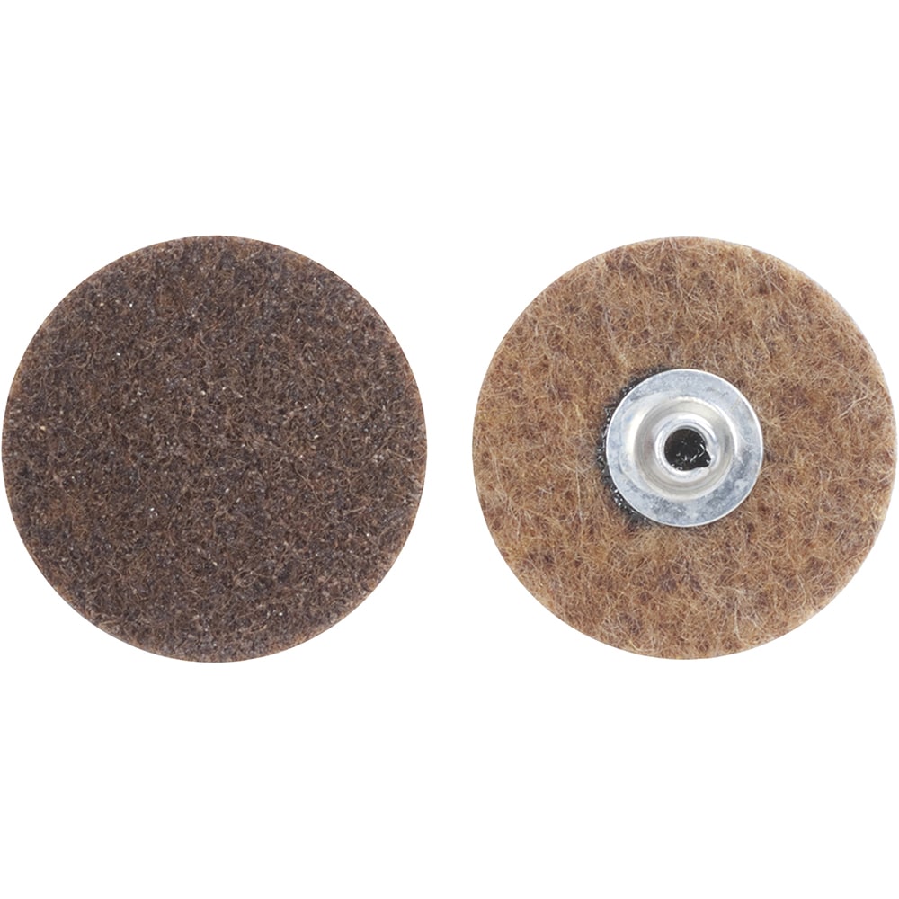 Quick-Change Disc: Power-Lock Type 2, 3" Disc Dia, Aluminum Oxide, Non-Woven