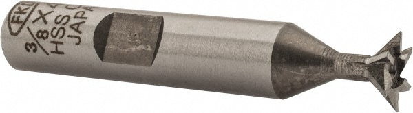 Value Collection DC4503CO Dovetail Cutter: 45 °, 3/8" Cut Dia, 3/16" Cut Width, Cobalt Image