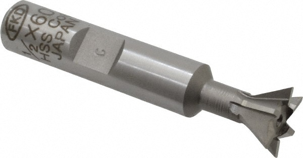 Value Collection DC6004CO Dovetail Cutter: 60 °, 1/2" Cut Dia, 7/32" Cut Width, Cobalt Image