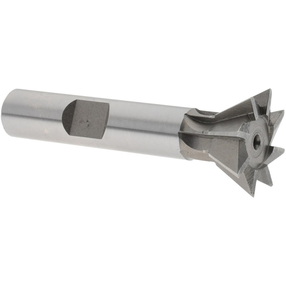 Dovetail Cutter: 60 °, 3/4" Cut Dia, 5/16" Cut Width, Cobalt