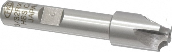 Value Collection 723-6417 Corner Rounding End Mill: 3/32" Radius, 1/2" Diam, 4 Flutes, Cobalt Image