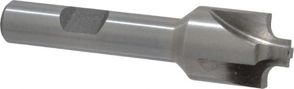 Interstate Corner Rounding End Mill: 0.1 mm Radius, 5/8" Dia, 4 Flutes, Cobalt - 3/8" Shank Dia, Bright/Uncoated, Single End | Part #723-6423