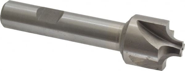 Interstate Corner Rounding End Mill: 0.21 mm Radius, 7/8" Dia, 4 Flutes, Cobalt - 1/2" Shank Dia, Bright/Uncoated, Single End | Part #723-6456
