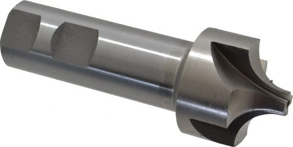 Interstate Corner Rounding End Mill: 0.5 mm Radius, 1-1/2" Dia, 4 Flutes, Cobalt - 1" Shank Dia, Bright/Uncoated, Single End | Part #723-6537
