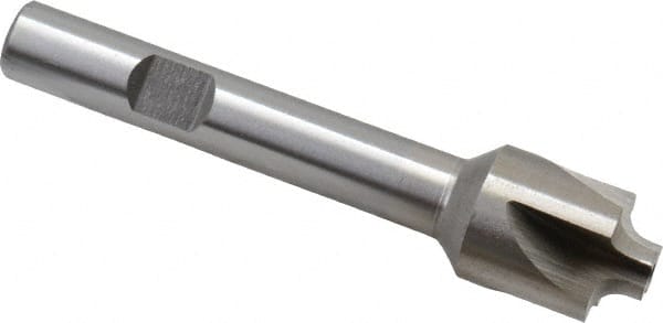 Interstate Corner Rounding End Mill: 0.12 mm Radius, 5/8" Dia, 4 Flutes, Cobalt - 3" OAL, 3/8" Shank Dia, Bright/Uncoated, Single End