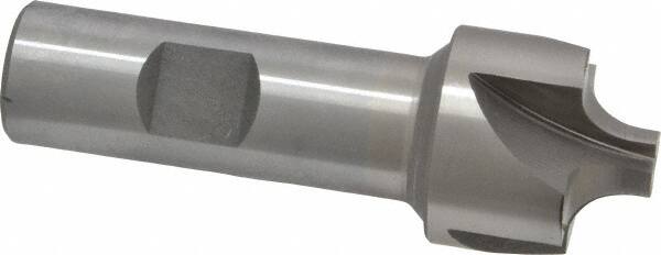 Interstate Corner Rounding End Mill: 0.28 mm Radius, 1-1/8" Dia, 4 Flutes, Cobalt - 3/4" Shank Dia, Bright/Uncoated, Single End | Part #723-6480