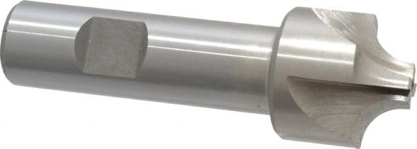 Interstate Corner Rounding End Mill: 0.34 mm Radius, 1-1/8" Dia, 4 Flutes, Cobalt - 3/4" Shank Dia, Bright/Uncoated, Single End | Part #723-6507