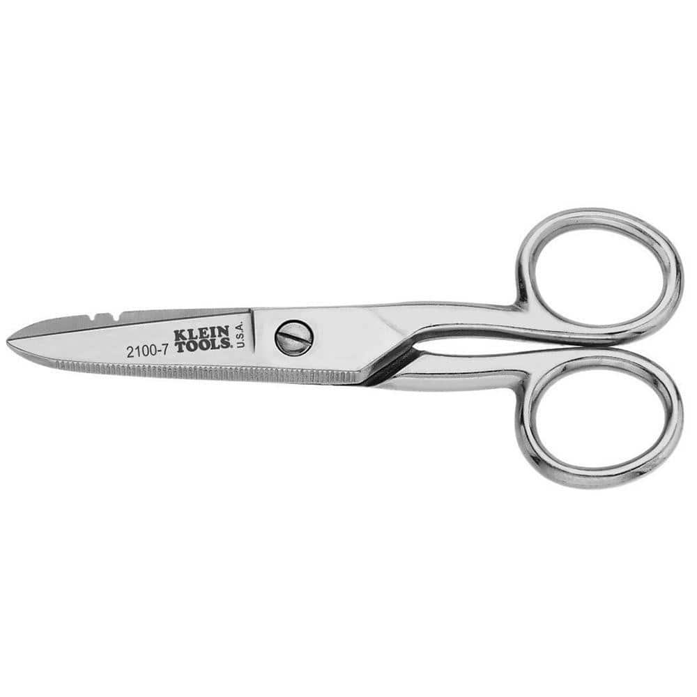 Klein Tools 2100-7 Scissors: Steel Blade 