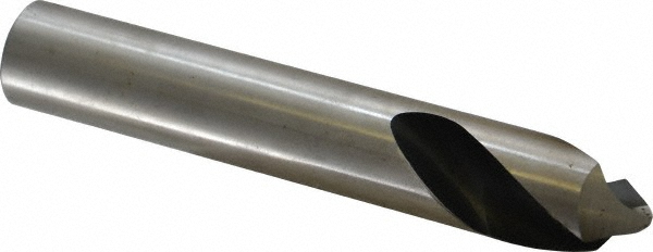 Spotting Drill: 1" Dia, 90 ° Point, 6" OAL, High Speed Steel