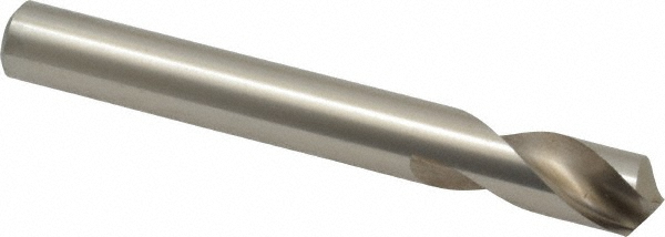 Spotting Drill: 3/8" Dia, 120 ° Point, 3-1/8" OAL, High Speed Steel