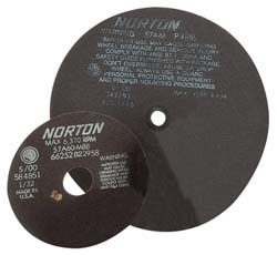 Norton 66253322158 Cut-Off Wheel: 13-3/4" Dia, 1-1/4" Hole, Aluminum Oxide Image