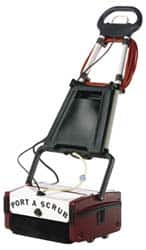 Floor Scrubber: Electric, 12" Cleaning Width, 1 hp, 650 RPM