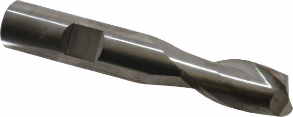 SGS 38261 Corner Radius End Mill: 1/2" Dia, 1" LOC, 0.02" Radius, 2 Flutes, Solid Carbide Image