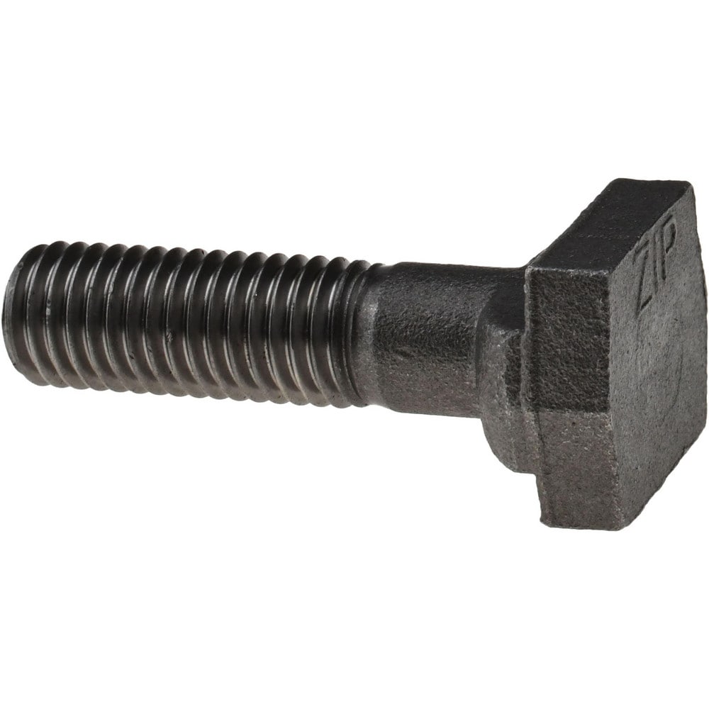 Steel T-Slot Bolt: 5/8-11, 1-1/2" Thread Length, 5/8" Slot Width, Uncoated