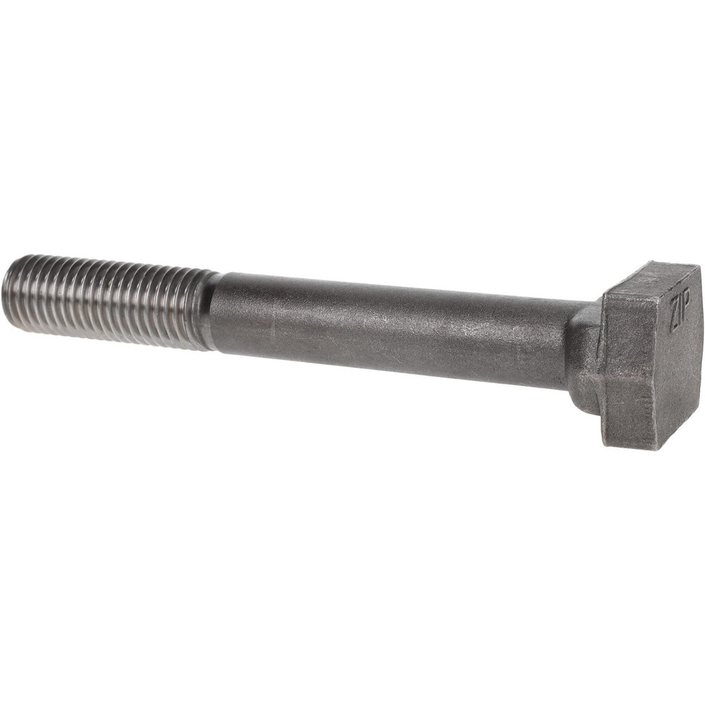 Steel T-Slot Bolt: 3/4-10, 2" Thread Length, 3/4" Slot Width, Uncoated