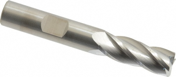 SGS 38047 Corner Radius End Mill: 3/8" Dia, 1" LOC, 0.02" Radius, 4 Flutes, Solid Carbide Image