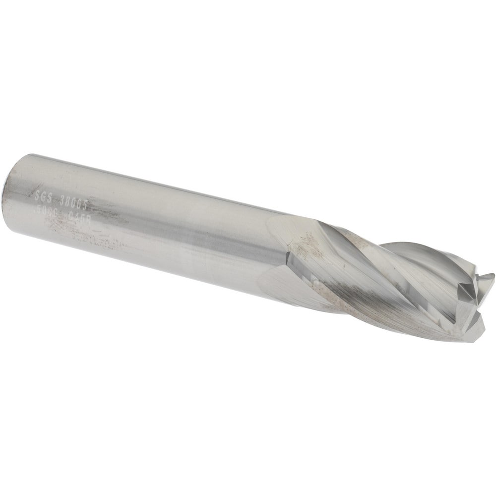 SGS 38065 Corner Radius End Mill: 1/2" Dia, 1" LOC, 0.045" Radius, 4 Flutes, Solid Carbide Image