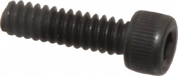 Value Collection 307056PR Hex Head Cap Screw: #6-32 x 1/2", Alloy Steel, Black Oxide Finish Image