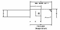 Boring Head Straight Shank: Modular Connection Mount