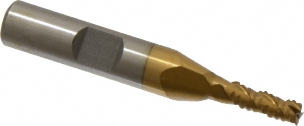 Value Collection 724-6403 Square End Mill: 3/16 Dia, 1/2 LOC, 3/8 Shank Dia, 2-3/8 OAL, 3 Flutes, Cobalt Image