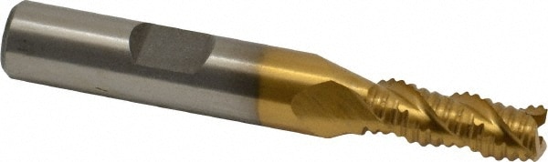 Value Collection 724-6415 Square End Mill: 9/32 Dia, 3/4 LOC, 3/8 Shank Dia, 2-1/2 OAL, 3 Flutes, Cobalt Image