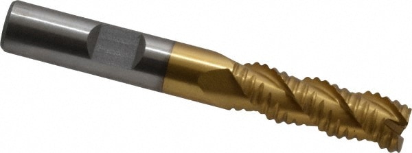 Value Collection 724-6436 Square End Mill: 3/8 Dia, 1-1/8 LOC, 3/8 Shank Dia, 2-13/16 OAL, 3 Flutes, Cobalt Image