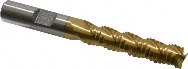 Value Collection 724-6442 Square End Mill: 3/8 Dia, 1-5/8 LOC, 3/8 Shank Dia, 3-3/16 OAL, 3 Flutes, Cobalt Image