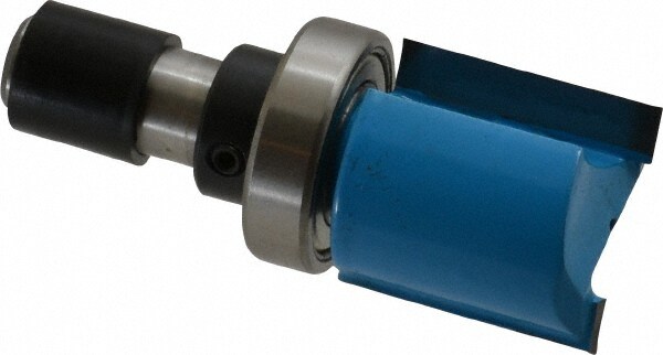 1-1/8" Diam, 1-1/8" LOC, 2 Flute Carbide-Tipped Edge Profile Pattern-Cutting Router Bit