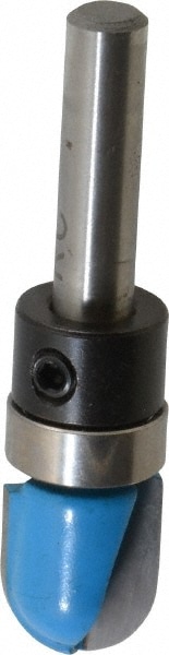 1/2" Diam, 5/8" LOC, 2 Flute Carbide-Tipped Edge Profile Core Box Router Bit