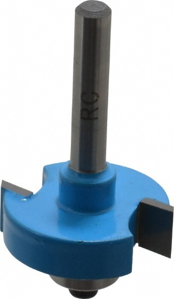 1-1/4" Diam, 3/8" LOC, 2 Flute Carbide-Tipped Edge Profile Rabbeting Router Bit