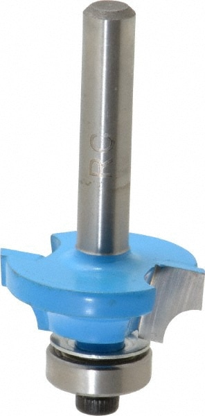 1" Diam, 3/8" LOC, 2 Flute Carbide-Tipped Edge Profile Beading Router Bit