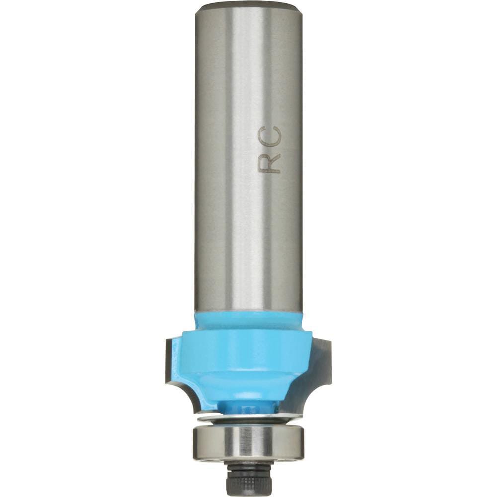 3/4" Diam, 3/8" LOC, 2 Flute Carbide-Tipped Edge Profile Round-Over Router Bit