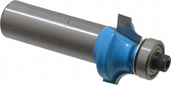 7/8" Diam, 3/8" LOC, 2 Flute Carbide-Tipped Edge Profile Round-Over Router Bit