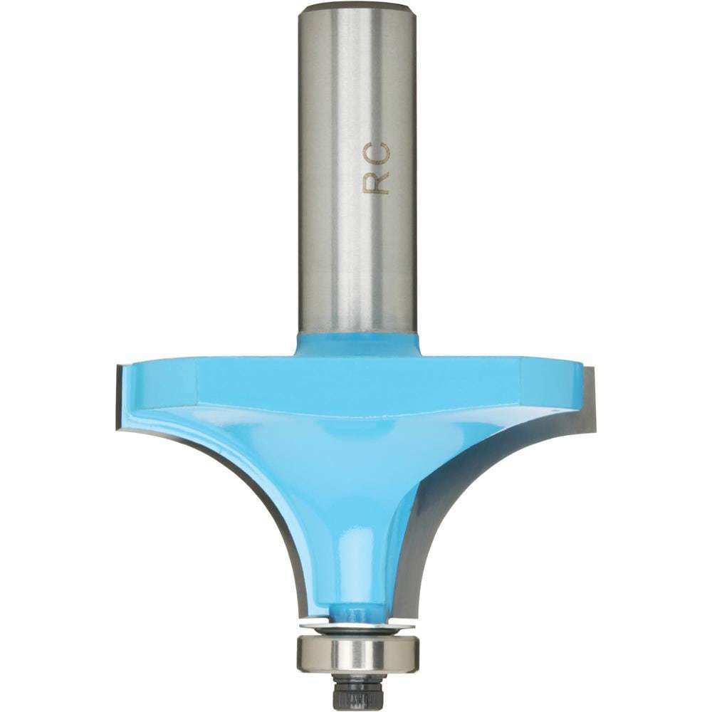 2" Diam, 1" LOC, 2 Flute Carbide-Tipped Edge Profile Round-Over Router Bit