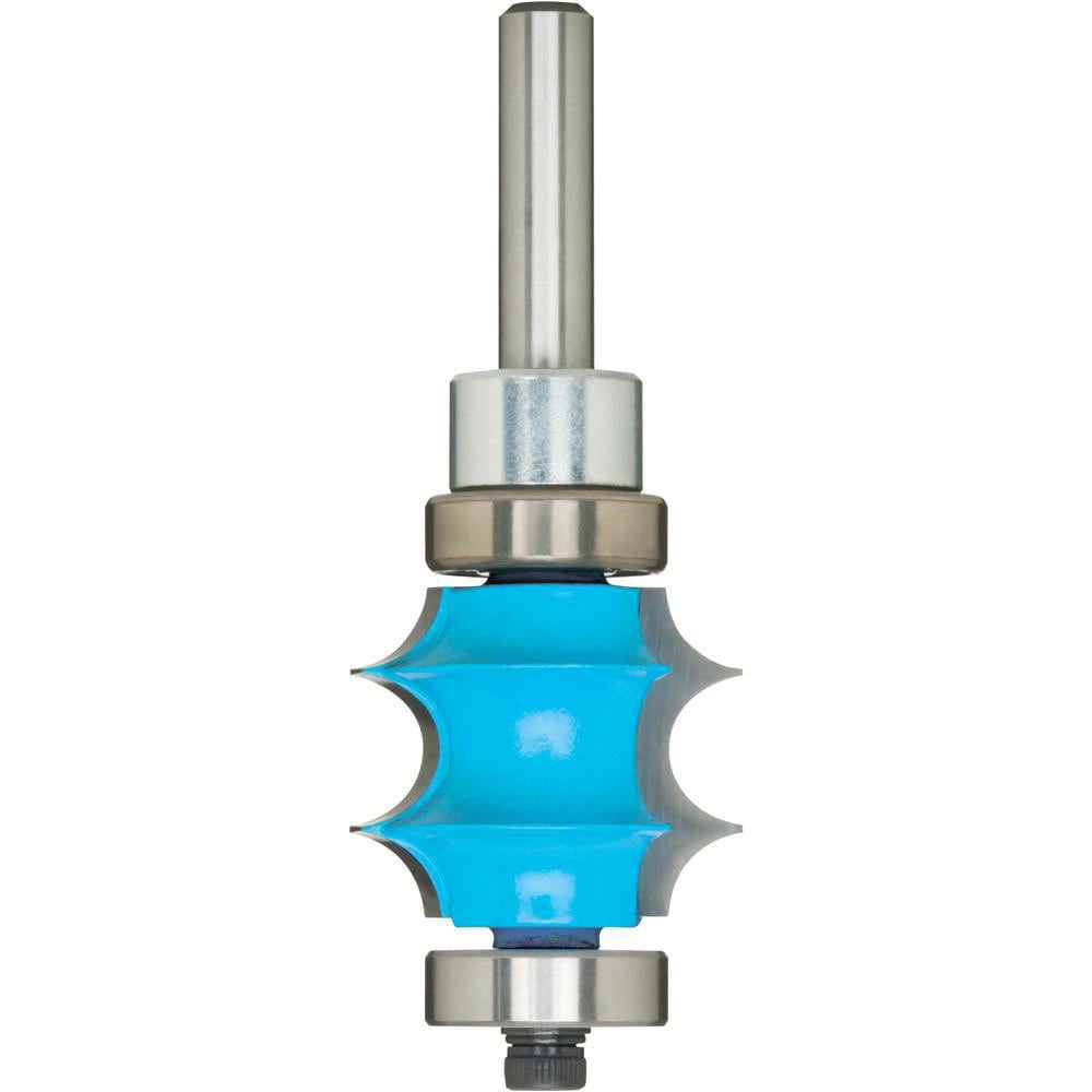 15/16" Diam, 7/8" LOC, 2 Flute Carbide-Tipped Edge Profile Beading Router Bit