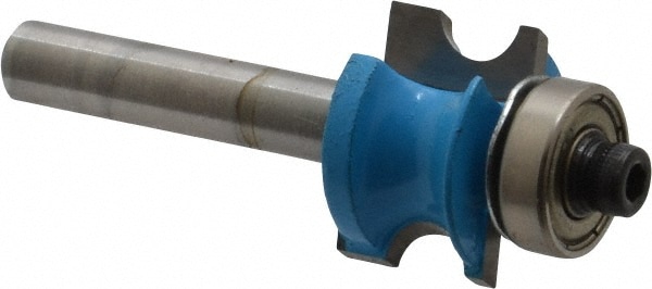 3/4" Diam, 1/2" LOC, 2 Flute Carbide-Tipped Edge Profile Beading Router Bit