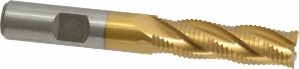 Value Collection 724-3119 Square End Mill: 1/2 Dia, 1-5/8 LOC, 1/2 Shank Dia, 3-5/8 OAL, 4 Flutes, Cobalt Image