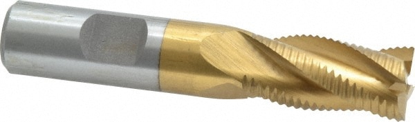 Value Collection 724-3143 Square End Mill: 5/8 Dia, 1-1/4 LOC, 5/8 Shank Dia, 3-3/8 OAL, 4 Flutes, Cobalt Image