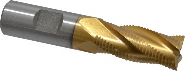 Value Collection 724-3185 Square End Mill: 3/4 Dia, 1-5/8 LOC, 3/4 Shank Dia, 3-3/4 OAL, 4 Flutes, Cobalt Image