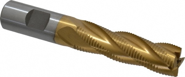 Value Collection 724-3191 Square End Mill: 3/4 Dia, 2-1/2 LOC, 3/4 Shank Dia, 4-5/8 OAL, 4 Flutes, Cobalt Image