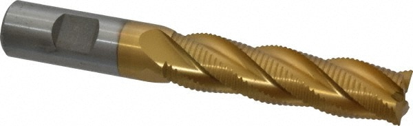 Value Collection 724-3194 Square End Mill: 3/4 Dia, 3 LOC, 3/4 Shank Dia, 5-1/4 OAL, 4 Flutes, Cobalt Image