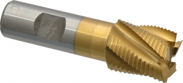 Value Collection 724-3229 Square End Mill: 1 Dia, 1-1/8 LOC, 3/4 Shank Dia, 3-3/8 OAL, 5 Flutes, Cobalt Image