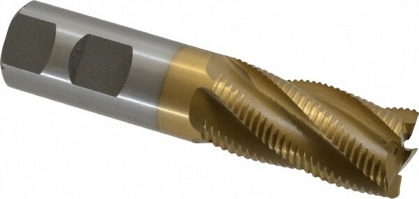 Value Collection 724-3263 Square End Mill: 1 Dia, 2 LOC, 1 Shank Dia, 4-1/2 OAL, 5 Flutes, Cobalt Image