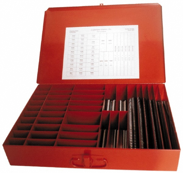 123 Piece, MBHD Steel Extension & Compression Spring Assortment - 40 Sizes