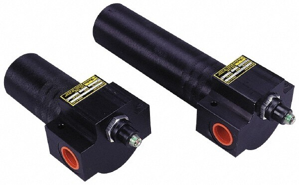 Hydraulic Filter Assembly: 10 µm, Microglass Body, Cellulose Media, 1-1/16-12 Thread
