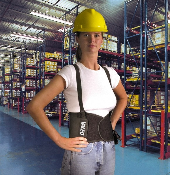 Series VEH9 Back Support: Belt with Adjustable Shoulder Straps, X-Large, 40 to 45" Waist, 9" Belt Width