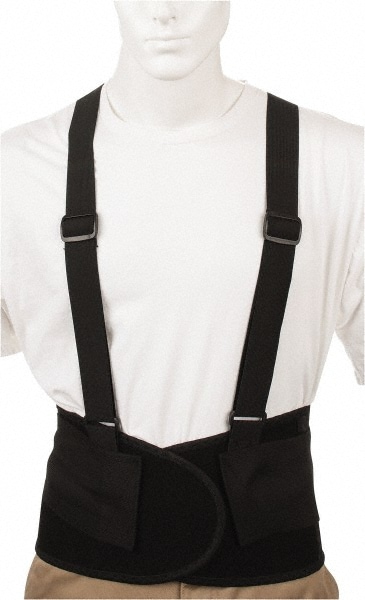 Valeo VI4676LG Back Support: Belt with Adjustable Shoulder Straps, Large, 35 to 40" Waist, 9" Belt Width Image