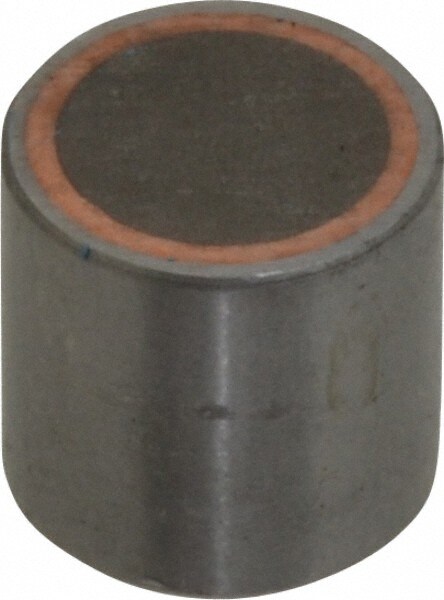 10-32 Thread, 1/2" Diam, 1/2" High, 8 Lb Average Pull Force, Neodymium Rare Earth Pot Magnet